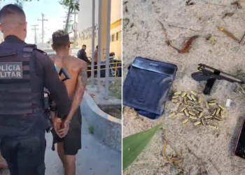 Foragido por homicídio é preso com arma e drogas em Cabo Frio
