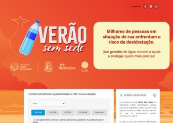Campanha distribui água potável para pessoas em situação de vulnerabilidade durante o verão no Rio
