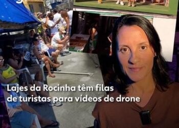 Lajes na Rocinha têm filas gigantes de turistas e espera de duas horas para vídeos de drone com vista 360°