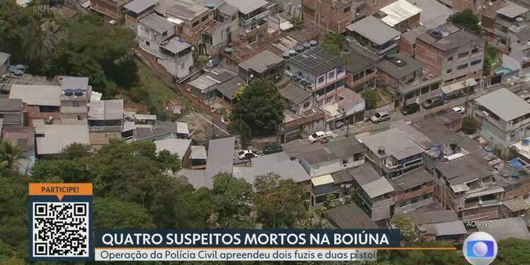 Operação da Polícia Civil deixa 4 mortos na região de Boiúna, na Zona Oeste do Rio