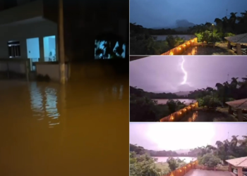 Passa de 500 o número de atingidos pelas chuvas em Itaocara; moradora registrada enxurrada e queda de raio