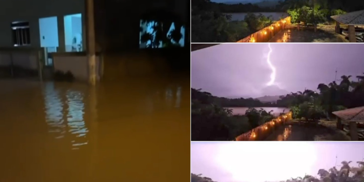 Passa de 500 o número de atingidos pelas chuvas em Itaocara; moradora registrada enxurrada e queda de raio