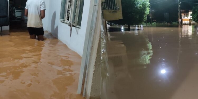 Porciúncula registra 131 milímetros de chuva em poucas horas