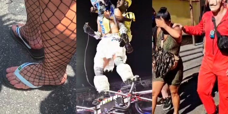 Paolla Oliveira de chinelo, policiais fantasiados e drone tripulado: veja vídeos que bombaram no carnaval