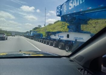 Transformador com mais de 800 toneladas vai passar pela região a partir desta quinta-feira