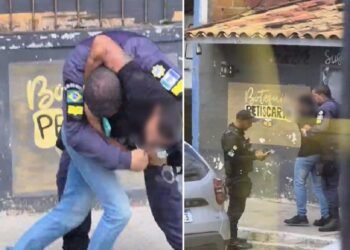 Motorista sem CNH dá ‘gravata’ em guarda após retrocesso bloqueio e causa caos em Búzios