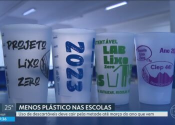 RJ sanciona lei para redução de plástico em escolas; unidade já economizou R$ 11 mil por ano sem copos grátis