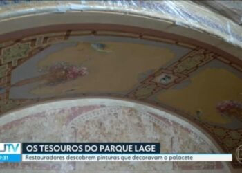 Reforma do Parque Lage revela pinturas históricas escondidas