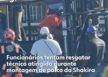 Empresa envolvida em acidente com morte no palco de Shakira estava irregular, diz Crea