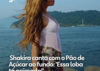 Shakira canta com o Pão de Açúcar ao fundo: ‘Essa loba tá animada!’
