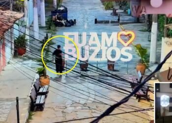 Homem é flagrado vandalizando placa em ponto turístico de Búzios e causando revolta; vídeo