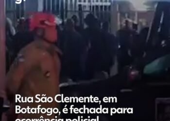 Rua São Clemente, em Botafogo, é interditada em ocorrência policial