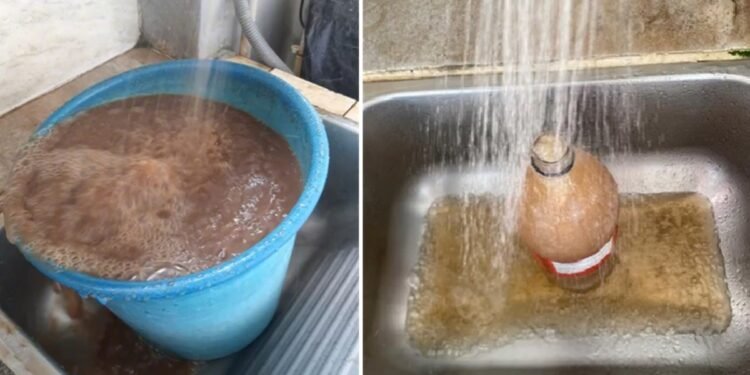Moradores denunciam água escura em Bom Jesus do Itabapoana