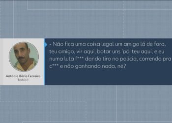 Áudio atribuído a Rabicó aponta negociação por ponto de venda de drogas: ‘E eu numa luta f* dando tiro no polícia e não ganhando nada’