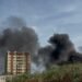 Incêndio em área da linha férrea assusta moradores em Campos