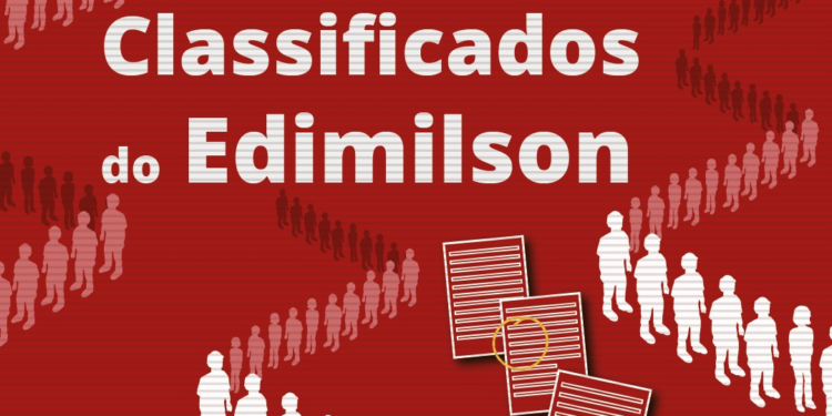 Classificados do Edimilson: veja as vagas de emprego da semana de 29 de junho a 3 de julho Classificados do Edimilson: veja as vagas de emprego da semana de 29 de junho a 3 de julho