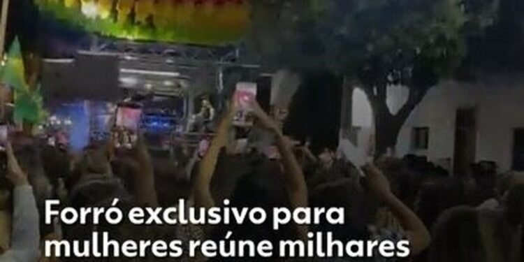 Forró exclusivo para mulheres reúne cerca de 3 mil participantes na cidade da Bahia: ‘Momento para elas’