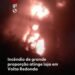 Incêndio de grandes proporções atinge lojas em Volta Redonda