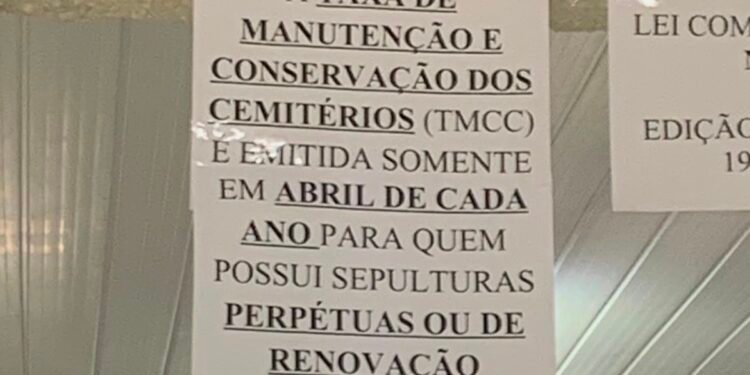 Novas taxas de cemitérios geram dúvidas e debate em Nova Friburgo