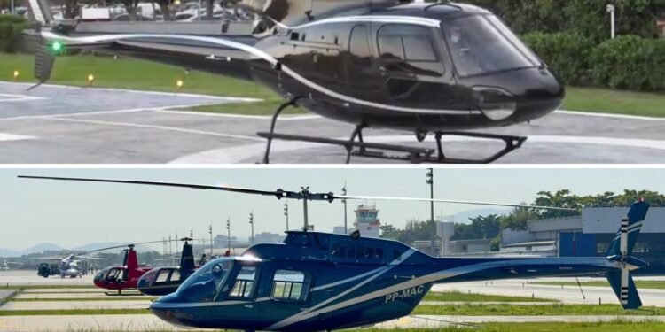 Helicópteros que caíram no Rio de Janeiro tinham capacidade para mais de 4 passageiros; entenda Helicópteros que caíram no Rio de Janeiro tinham capacidade para mais de 4 passageiros; entenda