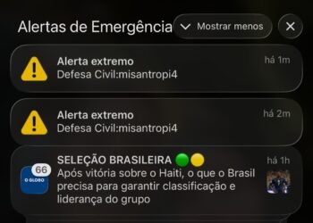 Defesa Civil Nacional envia alerta sonoro extremo a celulares; órgão fala em possível ataque hacker