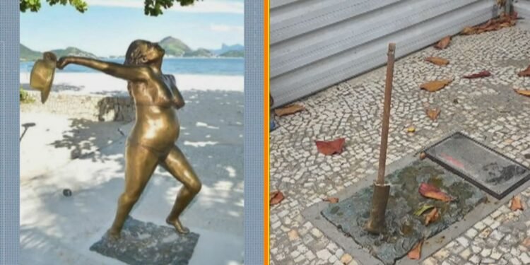 Estátua em homenagem a Leila Diniz é furtada menos de 10 dias após instalação na orla de Niterói Estátua em homenagem a Leila Diniz é furtada menos de 10 dias após instalação na orla de Niterói