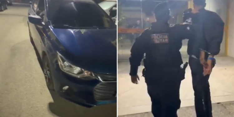 Homem é preso com carro roubado após tentativa de fuga da PM no RJ Homem é preso com carro roubado após tentativa de fuga da PM no RJ