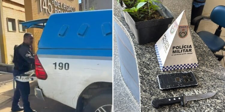 Mulher escapa de tentativa de feminicídio e homem é preso no RJ Mulher escapa de tentativa de feminicídio e homem é preso no RJ