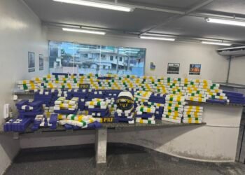 PRF flagra 200 kg de maconha escondidos em cabine de caminhão na BR-101, em Campos