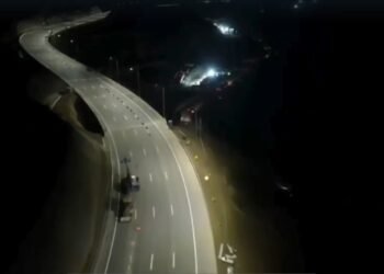 Concessionária divulga imagens noturnas de trecho histórico na Serra das Araras