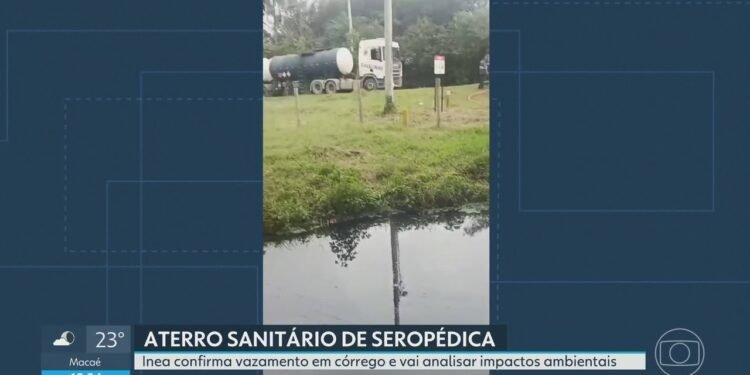 Inea confirma vazamento de chorume no aterro sanitário de Seropédica