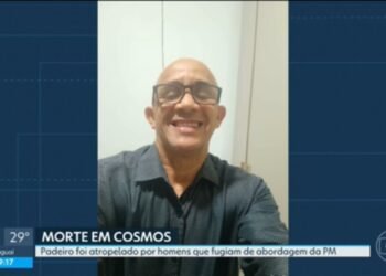 Padeiro morre atropelado por moto que fugiu da polícia no Cosmos