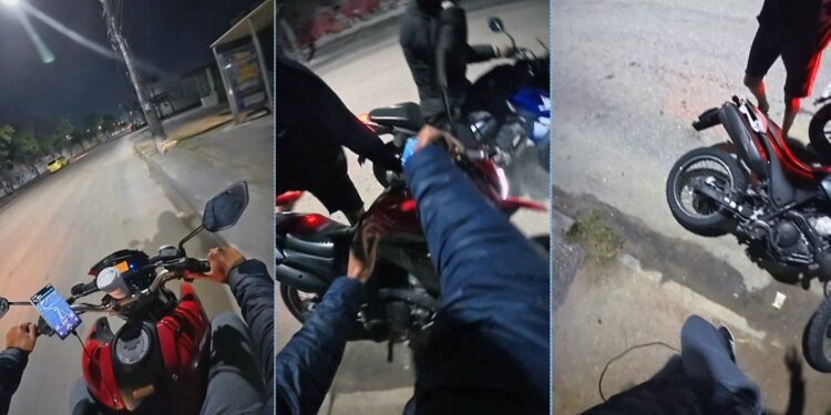 VÍDEO: Mototaxista é assaltado pela 5ª vez em 2 anos na Zona Norte; novo ataque foi gravado por câmera no capacete