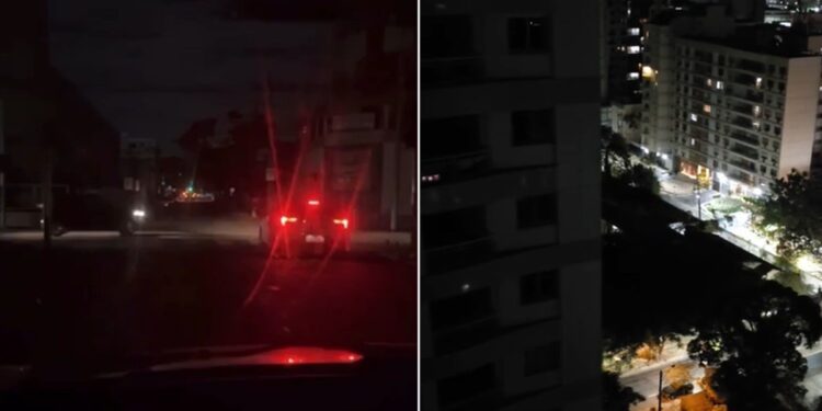 Falta de energia deixa ruas do Centro e da Pelinca às escuras em Campos Falta de energia deixa ruas do Centro e da Pelinca às escuras em Campos