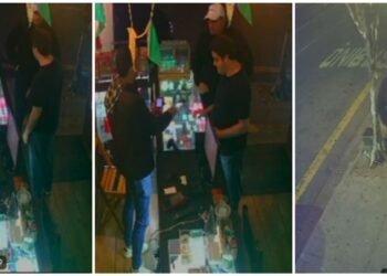 Câmeras mostram advogado carioca entrando na adega com homem em SP
