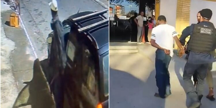 Câmeras de segurança ajudam PM a prender suspeito de furto em veículo em Cabo Frio