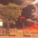Incêndio atingiu depósito da Águas do Rio na Baixada Fluminense