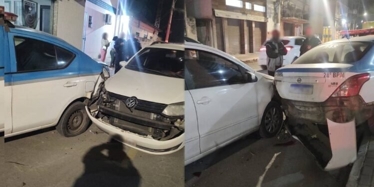 Motorista sofre ‘apagão’ enquanto dirigia e bate em viatura em Barra Mansa