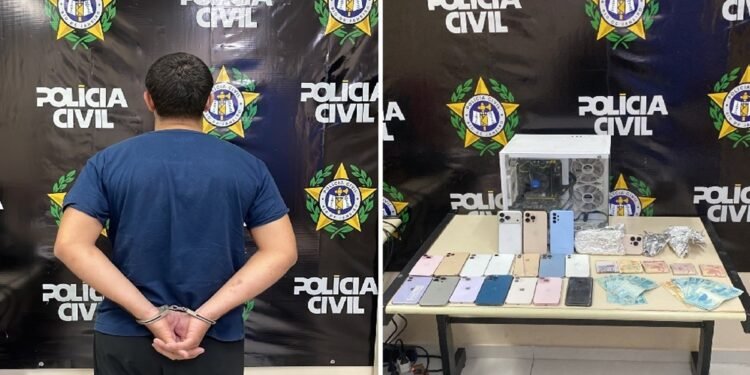 Polícia prende principal receptor de celulares furtados em Cabo Frio Polícia prende principal receptor de celulares furtados em Cabo Frio