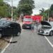Acidente entre dois carros deixa duas pessoas feridas em Volta Redonda