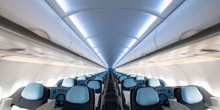Mais espaço, cama e cardápio gourmet: como é viajar no avião que só tem classe executiva Mais espaço, cama e cardápio gourmet: como é viajar no avião que só tem classe executiva