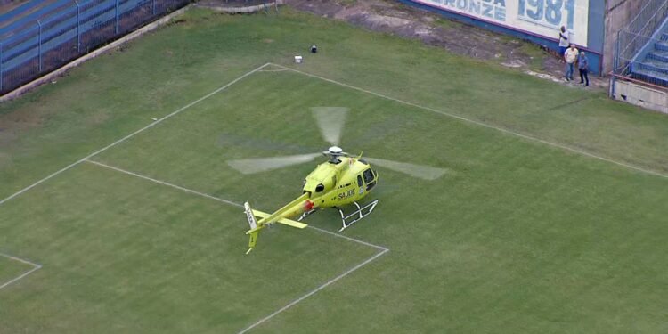 Transplante de coração tem pouso de helicóptero em campo de futebol e mobiliza até o Palácio Guanabara, sede do governo do RJ
