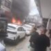 Carro pega fogo em frente a shopping no Centro de Teresópolis Carro pega fogo em frente a shopping no Centro de Teresópolis