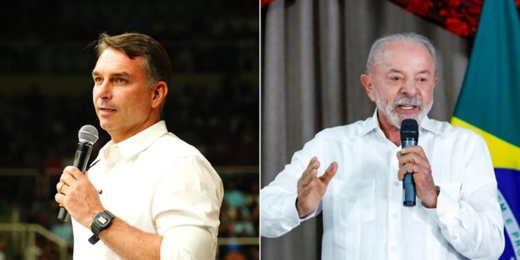 A nova pesquisa AtlasIntel sobre a disputa entre Lula e Flávio a uma semana do 2° turno