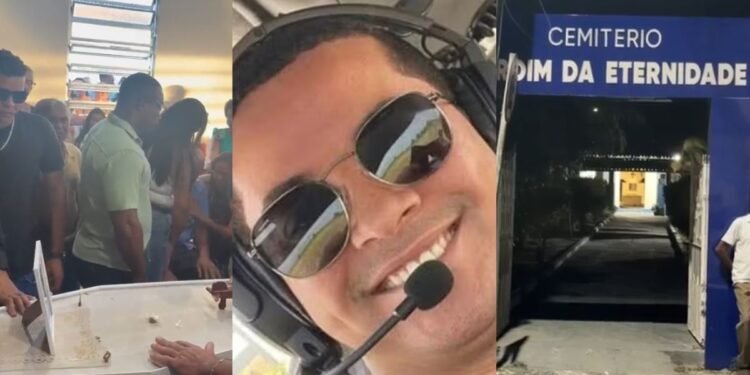 Piloto vítima de queda de avião em MG é sepultado na BA após velório em igreja evangélica