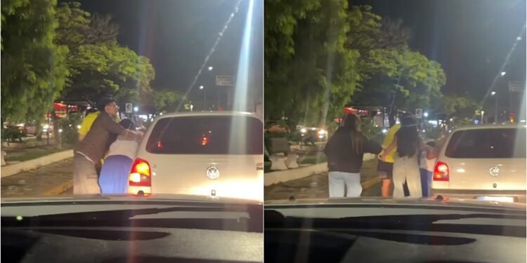 VÍDEO mostra agressão contra três pessoas durante ato político após eleições no Sul de Minas VÍDEO mostra agressão contra três pessoas durante ato político após eleições no Sul de Minas