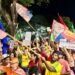 Passeata em apoio à reeleição de Lula reúne moradores em Fernando de Noronha
