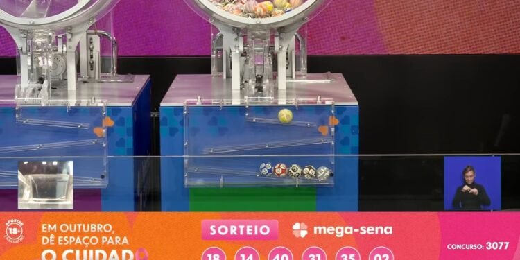 Mega-Sena 3077: 4 apostas de SC ficam a 1 número do maior prêmio de um concurso regular da história