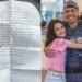 Menina sequestrada pelo pai escreve carta para PM que a salvou: ‘Viu o medo nos meus olhos’ Menina sequestrada pelo pai escreve carta para PM que a salvou: ‘Viu o medo nos meus olhos’