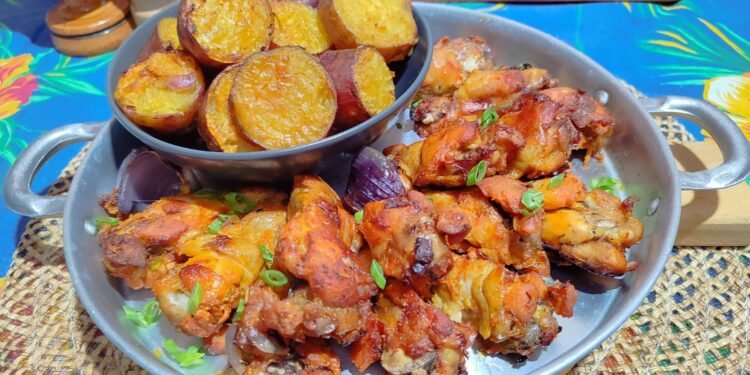 Aprenda a preparar coxinha da asa ao forno com batata-doce Aprenda a preparar coxinha da asa ao forno com batata-doce